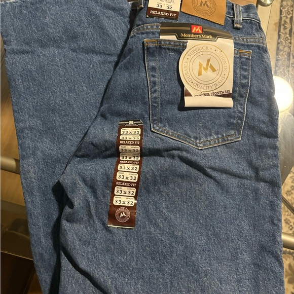 Jeans Men’s Members Mark 33/32 Brand New - Picture 1 of 4